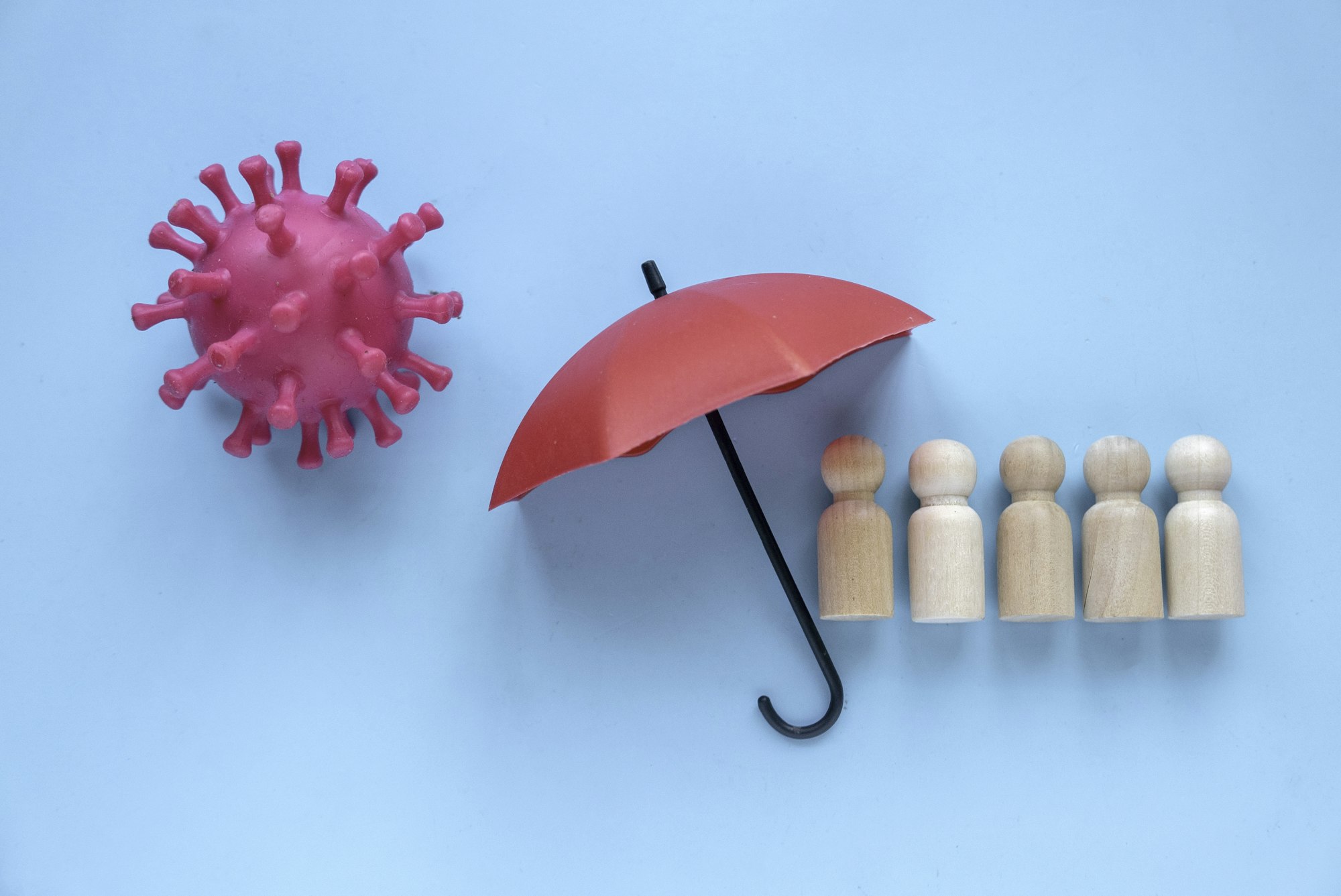 Community or public health and life insurance concept.